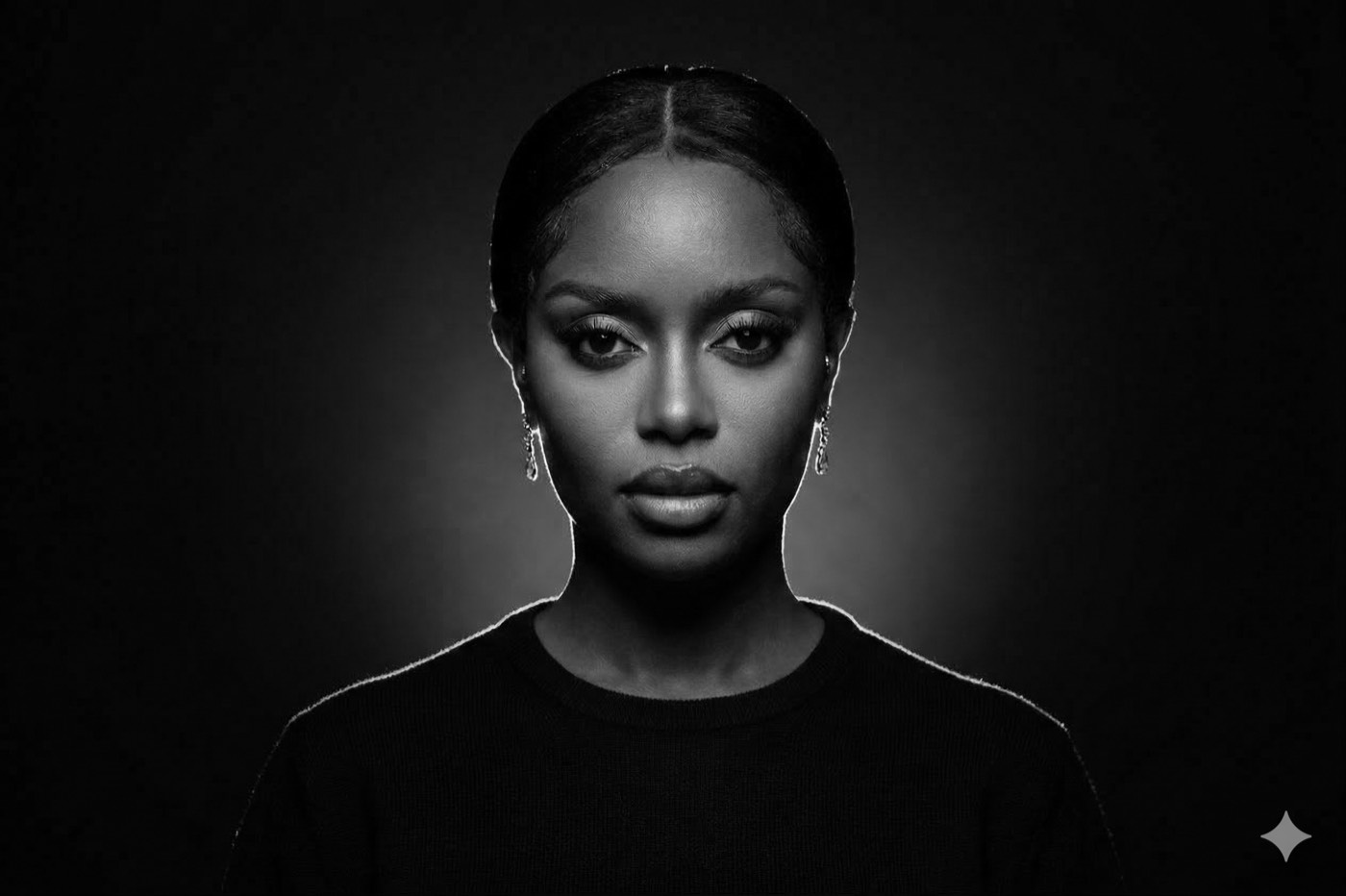 Black-and-white portrait of Lara, co-founder of FreshStack